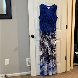 Liz claiborne blue floral dress